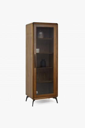 Jednodverová vitrina Lisabon farba orech